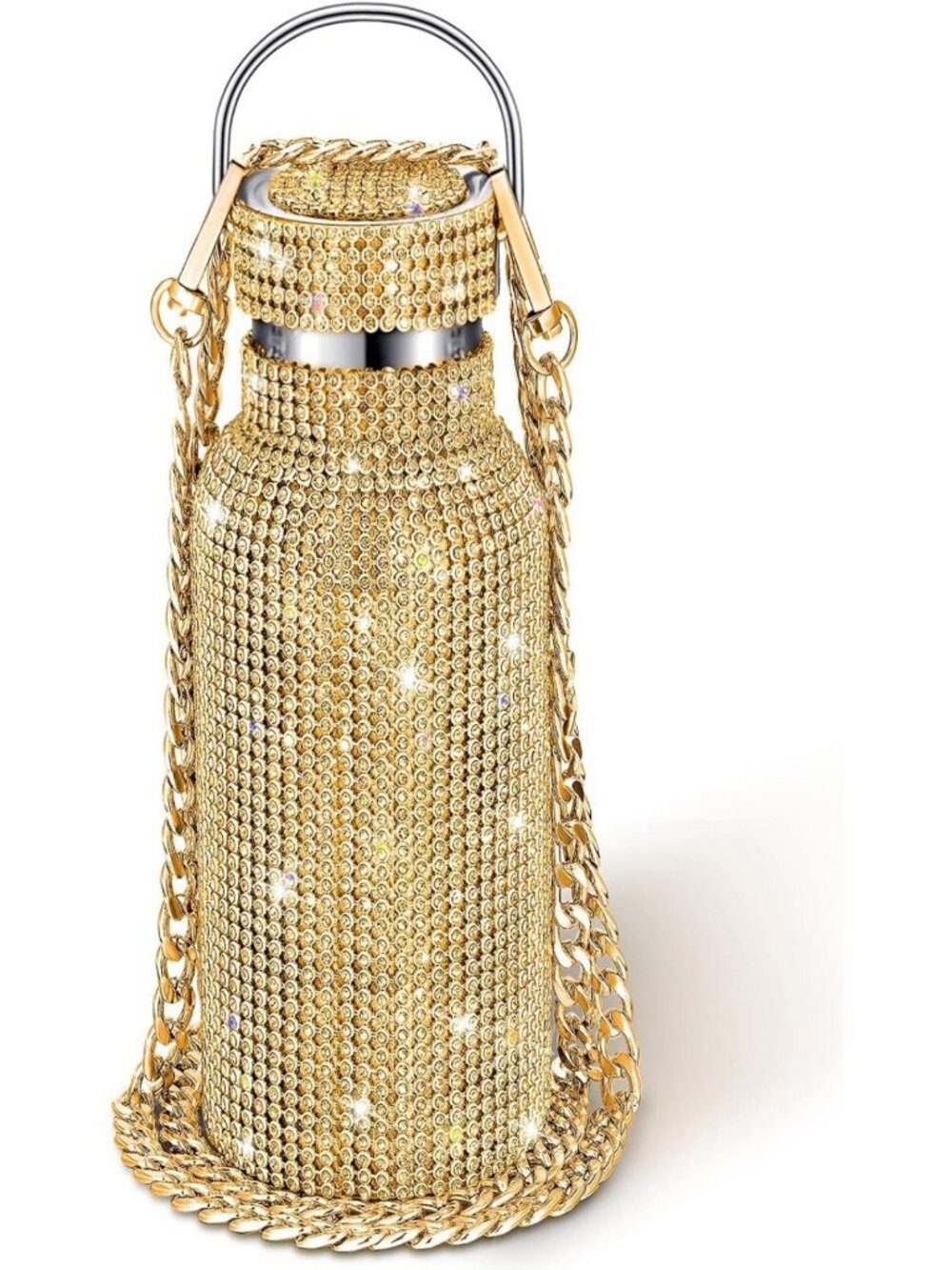 Sparkling Rhinestone Water Bottle | Insulated Glitter Jug for Women & Girls